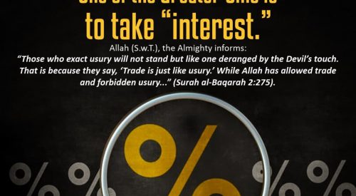 Greater Sin is to take Interest