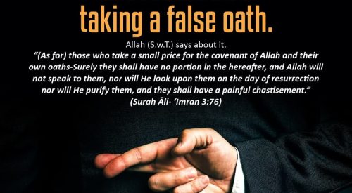 False Oath is the Greater Sin