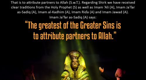 Greater Sins is attribute Partner to Allah (Ayatollah Dastaghaib Shirazi)