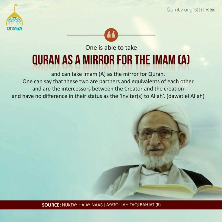 Quran as a Mirror for the Imam (A)