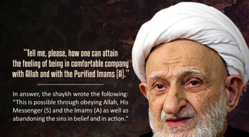 Company with Allah and the Imams (A)